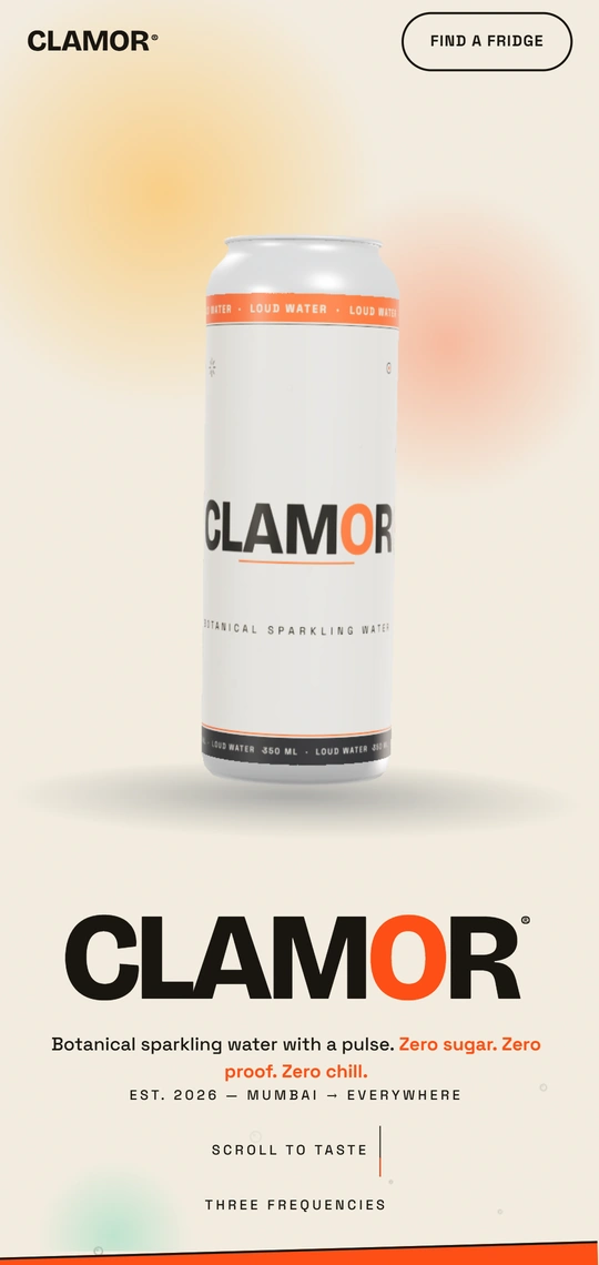 CLAMOR mobile view